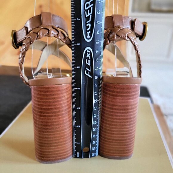 Michael Kors Women’s Sandals Kailey Platform Leather SZ 6.5M - Picture 5 of 8